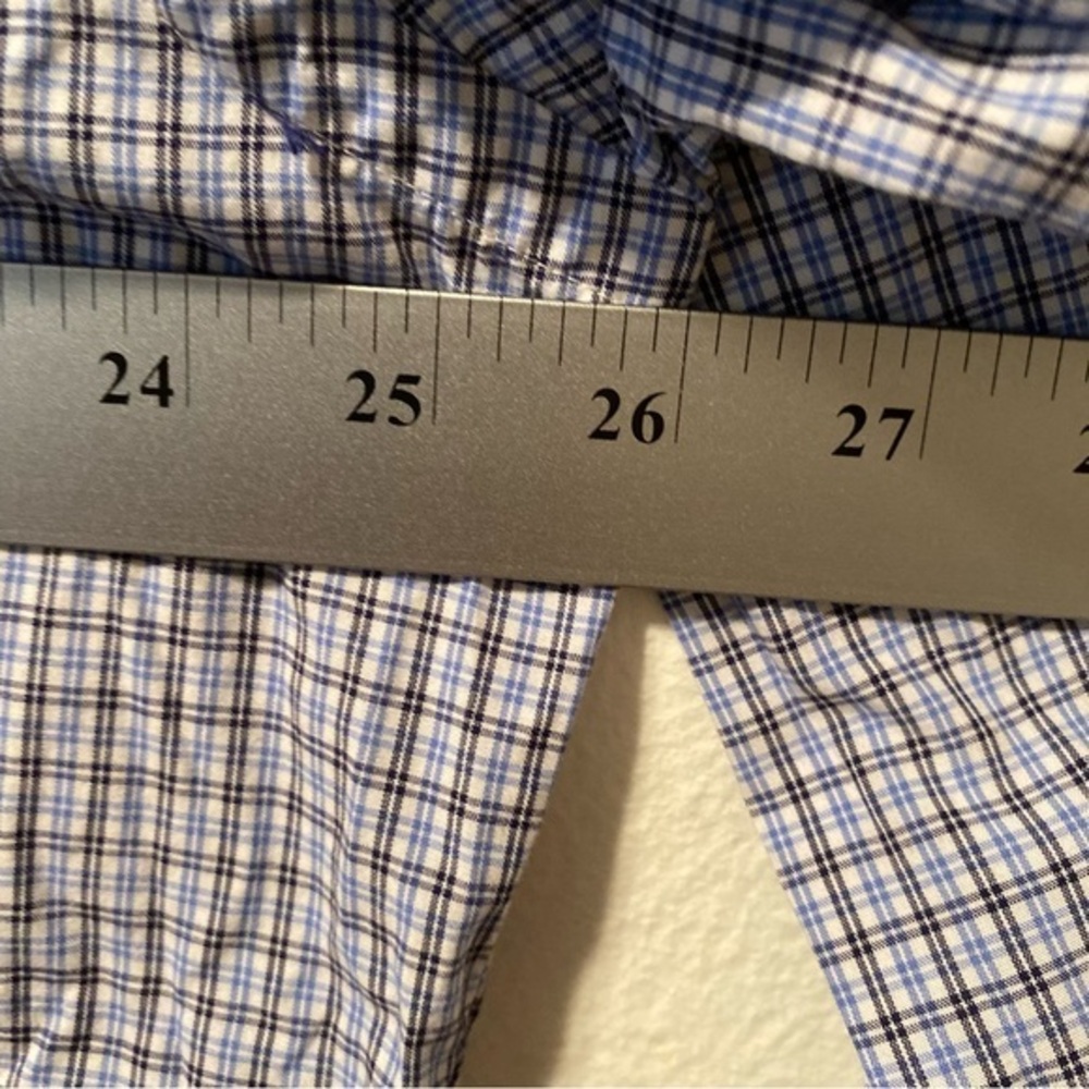 Ralph‎ Lauren Shirt Mens Size 16.5 Yarmouth Blue Plaid Button Down Oxford Pony - Picture 7 of 7